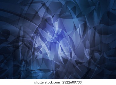 Dark Purple vector background with abstract shapes. Colorful chaotic forms with gradient in modern style. Best smart design for your business.