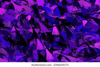 Fondo vector púrpura oscuro con formas abstractas.
