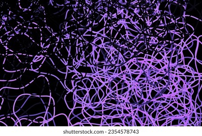 Dark Purple vector background with abstract shapes. Decorative design in abstract style with random forms. Elegant design for wallpapers.