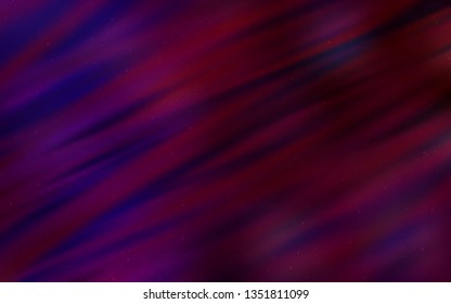Dark Purple vector background with astronomical stars. Space stars on blurred abstract background with gradient. Smart design for your business advert.