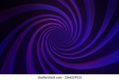 Dark Purple vector background with astronomical stars. Blurred decorative design in simple style with galaxy stars. Pattern for futuristic ad, booklets.