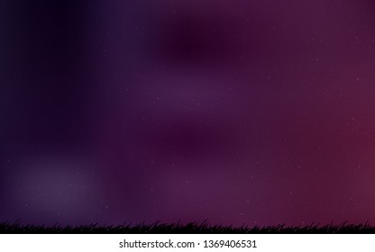 Dark Purple vector background with astronomical stars. Shining colored illustration with bright astronomical stars. Pattern for astrology websites.