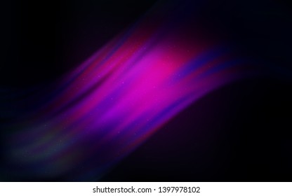 Dark Purple vector background with astronomical stars. Shining colored illustration with bright astronomical stars. Template for cosmic backgrounds.