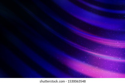 Dark Purple vector background with astronomical stars. Modern abstract illustration with Big Dipper stars. Pattern for astronomy websites.
