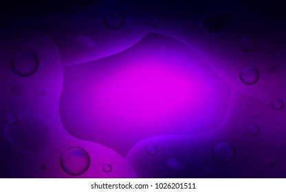 Dark Purple vector background with bent lines. Colorful illustration in abstract memphis style with gradient. The template for cell phone backgrounds.