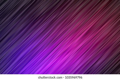 Dark Purple vector background with bent ribbons. Geometric illustration in marble style with gradient.  The template for cell phone backgrounds.