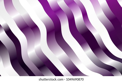 Dark Purple vector background with bent lines. An elegant bright illustration with gradient. The best blurred design for your business.