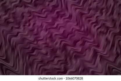 Dark Purple vector background with bent ribbons. Creative geometric illustration in marble style with gradient. A new texture for your  ad, booklets, leaflets.
