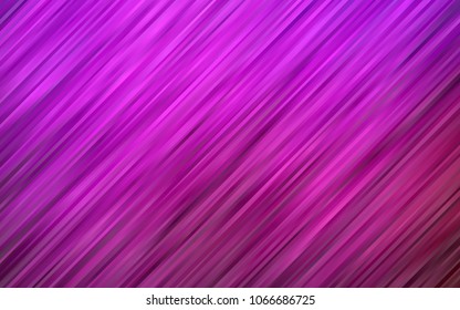Dark Purple vector background with bent ribbons. A sample with blurred bubble shapes. A completely new template for your business design.