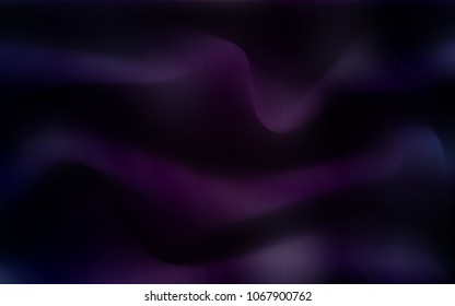 Dark Purple vector background with bent lines. Creative geometric illustration in marble style with gradient. A completely new memphis design for your business.
