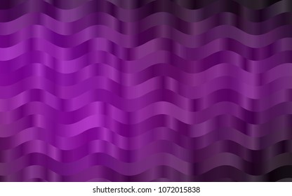 Dark Purple vector background with bent lines. Brand-new colored illustration in marble style with gradient. The template for cell phone backgrounds.