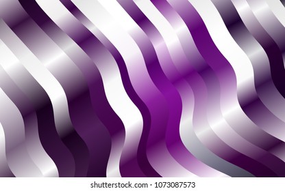 Dark Purple vector background with bent ribbons. Creative geometric illustration in marble style with gradient. A completely new marble design for your business.