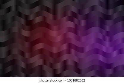 Dark Purple vector background with bent lines. Geometric illustration in marble style with gradient.  A new texture for your  ad, booklets, leaflets.