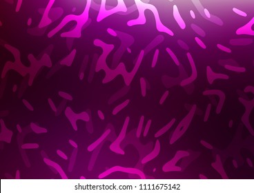 Dark Purple vector background with bent ribbons. Geometric illustration in marble style with gradient.  Textured wave pattern for backgrounds.