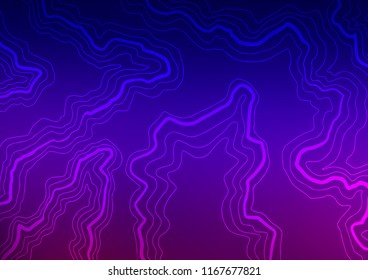Dark Purple vector background with bent lines. Colorful illustration in abstract marble style with gradient. The elegant pattern for brand book.
