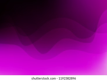 Dark Purple vector background with bent lines. Shining illustration, which consist of blurred lines, circles. Marble design for your web site.