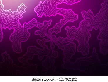 Dark Purple vector background with bent ribbons. Brand new colored illustration in marble style with gradient. A completely new marble design for your business.