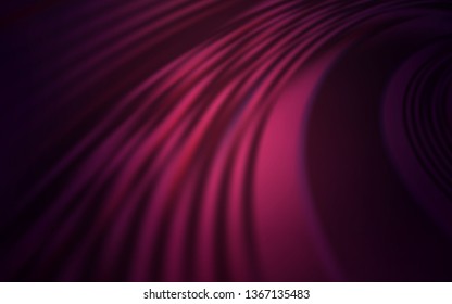 Dark Purple vector background with bent lines. Colorful illustration in simple style with gradient. Template for cell phone screens.