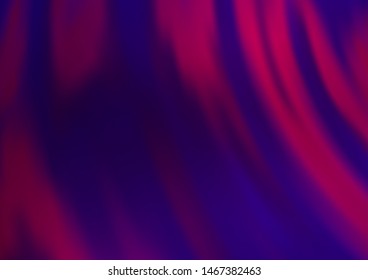 Dark Purple vector background with bent lines. Blurred geometric sample with gradient bubbles.  Marble design for your web site.