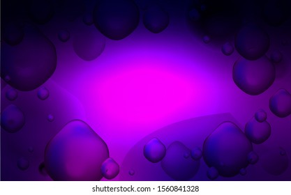 Dark Purple vector background with bent lines. Colorful illustration in abstract memphis style with gradient. The template for cell phone backgrounds.