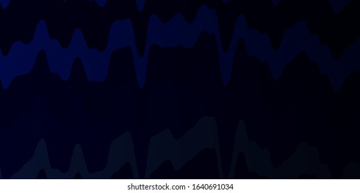 Dark Purple vector background with bent lines. Abstract gradient illustration with wry lines. Smart design for your promotions.