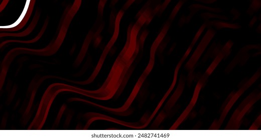 Dark Purple vector background with bent lines. Abstract gradient illustration with wry lines. Pattern for commercials, ads.