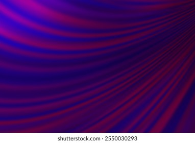 Fundo de vetor roxo escuro com fitas curvas. Ilustração colorida em estilo de mármore abstrato com gradiente. Uma nova textura para o seu anúncio, livretos, folhetos.