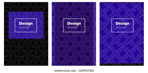 Dark Purple vector background for books. Booklet with textbox on colorful abstract background. Pattern for leaflets, booklets.