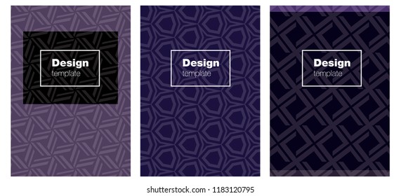 Dark Purple vector background for books. Booklet with textbox on colorful abstract background. New design for cover of books.