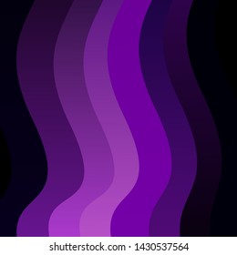 Dark Purple vector background with bows. Colorful illustration in abstract style with bent lines. Design for your business promotion.