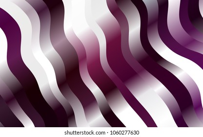 Dark Purple vector background with bubble shapes. Modern gradient abstract illustration with bandy lines. Marble style for your business design.