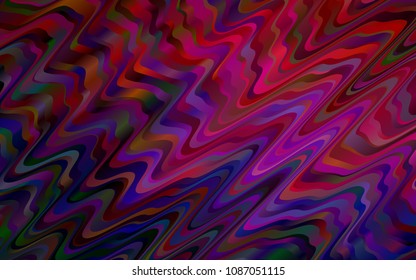 Dark Purple vector background with bubble shapes. Colorful illustration in abstract marble style with gradient. The best blurred design for your business.