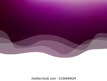 Dark Purple vector background with bubble shapes. Glitter abstract illustration with wry lines. New composition for your brand book.