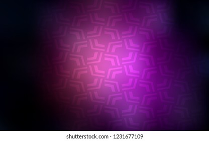 Dark Purple vector background with bubble shapes. Modern gradient abstract illustration with bandy lines. Textured wave pattern for backgrounds.
