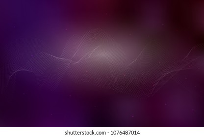 Dark Purple vector background with bubbles. Abstract illustration with colored bubbles in nature style. Beautiful design for your business natural advert.