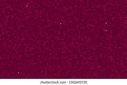 Dark Purple vector background with bubbles. Illustration with set of shining colorful abstract circles. Pattern for beautiful websites.
