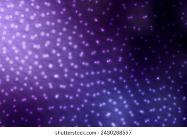 Dark Purple vector background with bubbles. Abstract illustration with colored bubbles in nature style. Pattern for textures of wallpapers.