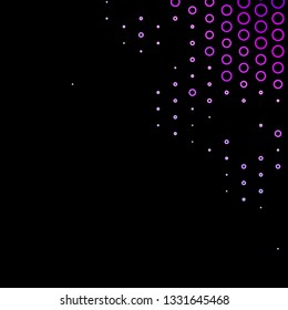 Dark Purple vector background with circles. Abstract illustration with colorful spots in nature style. Pattern for booklets, leaflets.