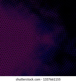 Dark Purple vector background with circles. Glitter abstract illustration with colorful drops. Pattern for websites, landing pages.