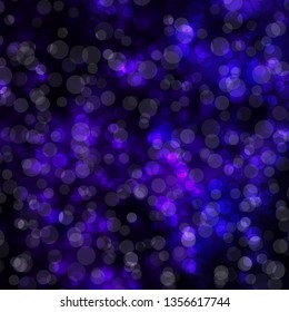 Dark Purple vector background with circles. Abstract illustration with colorful spots in nature style. Design for your commercials.