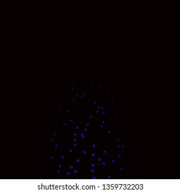 Dark Purple vector background with circles. Illustration with set of shining colorful abstract spheres. Pattern for business ads.