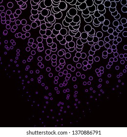 Dark Purple vector background with circles. Abstract illustration with colorful spots in nature style. Design for your commercials.