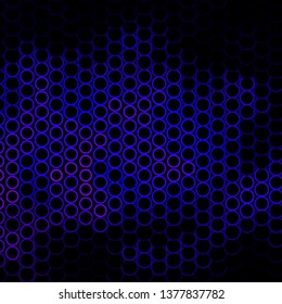 Dark Purple vector background with circles. Abstract colorful disks on simple gradient background. Pattern for websites, landing pages.