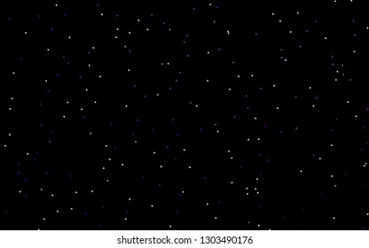 Dark Purple vector background with colored stars. Stars on blurred abstract background with gradient. The pattern can be used for websites.