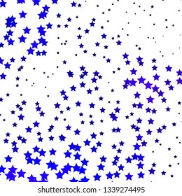 Dark Purple vector background with colorful stars. Modern geometric abstract illustration with stars. Pattern for websites, landing pages.