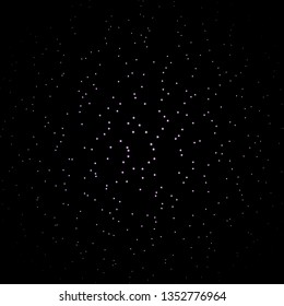 Dark Purple vector background with colorful stars. Colorful illustration in abstract style with gradient stars. Pattern for new year ad, booklets.