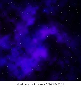Dark Purple vector background with colorful stars. Decorative illustration with stars on abstract template. Theme for cell phones.