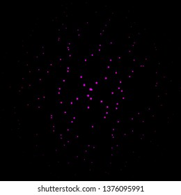 Dark Purple vector background with colorful stars. Decorative illustration with stars on abstract template. Pattern for new year ad, booklets.