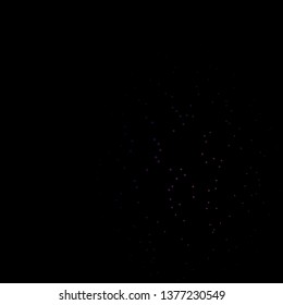 Dark Purple vector background with colorful stars. Modern geometric abstract illustration with stars. Pattern for new year ad, booklets.
