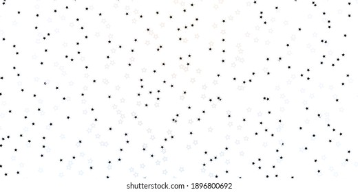 Fondo vector púrpura oscuro con estrellas coloridas. Brillante ilustración colorida con estrellas pequeñas y grandes. Patrón para sitios web, páginas de inicio.
